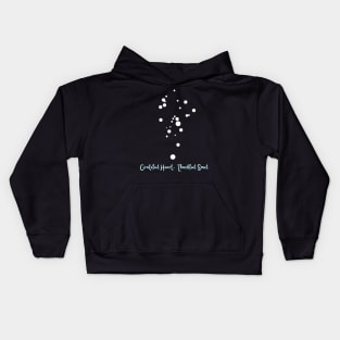 Grateful Heart, Thankful Soul Kids Hoodie